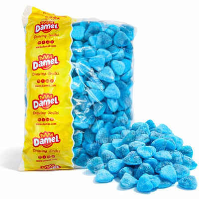 Damel Fizzy Raspberry Filled Hearts Bag 1kg