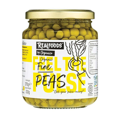 Realfoods by Organico Fine Peas in Water 370g
