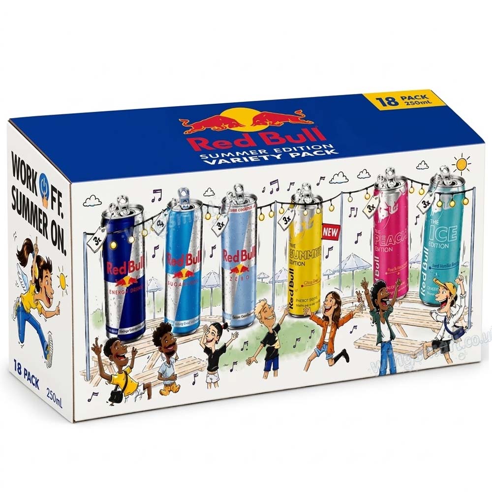 Red Bull Summer Edition Variety Energy Drink Cans 18 x 250ml