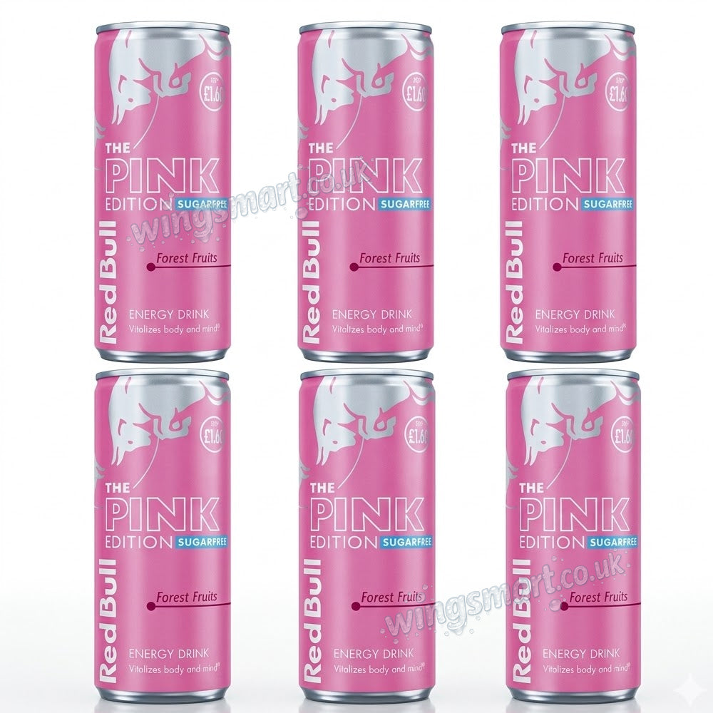 Red Bull Sugar Free Pink Forest Fruits 250ml – Energy Drink PMP – WingsMart
