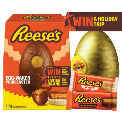 Reese's Milk Chocolate Hollow Egg with Peanut Butter Cups and Creme Egg 215g