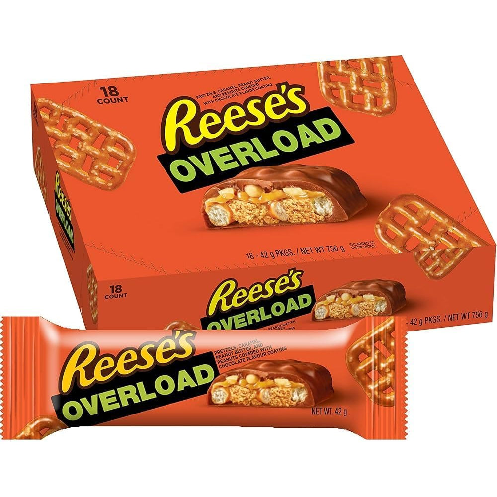 Reese's Overload Chocolate Bar 42g (Box of 18) | Reese's Candy