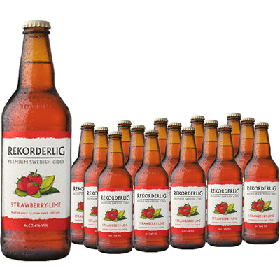 Rekorderlig Strawberry-Lime Premium Swedish Cider 500ml (Case of 15)