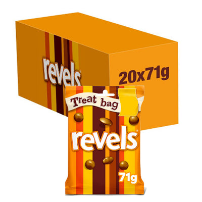 Revels Milk Chocolate with Raisins, Coffee or Orange Treat Bag £1.69 PMP 71g (Box of 20)
