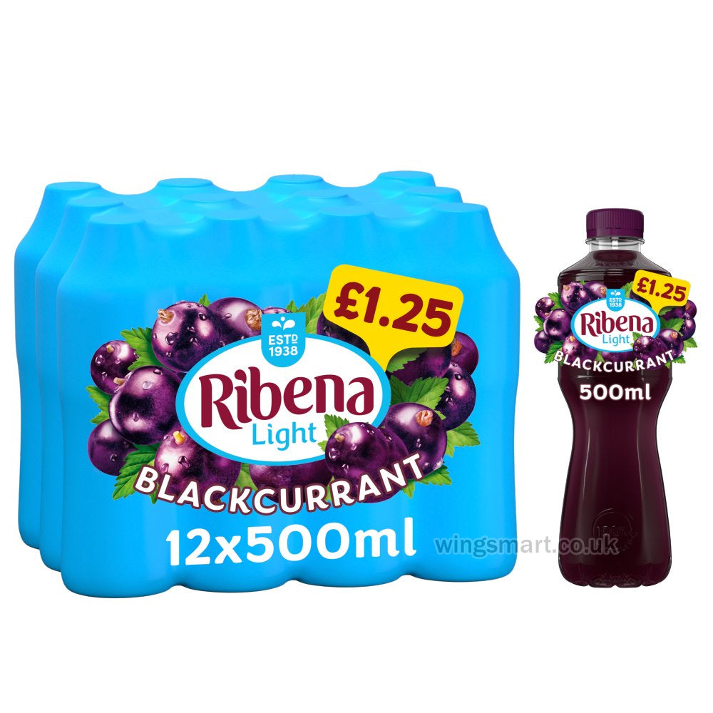 Ribena Blackcurrant Juice Drink  500ml PMP (Pack of 12)