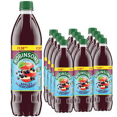 Robinsons Apple & Blackcurrant No Added Sugar Squash PMP 750ml