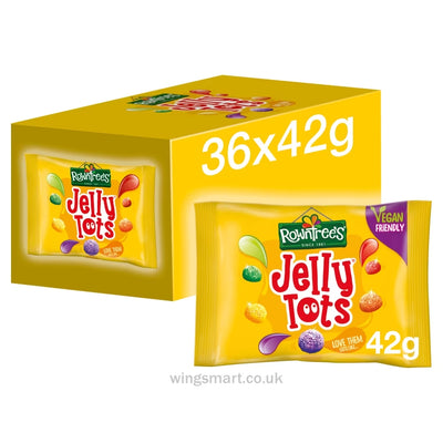 Rowntree's Jelly Tots Sweets Bag 42g (Box of 36)