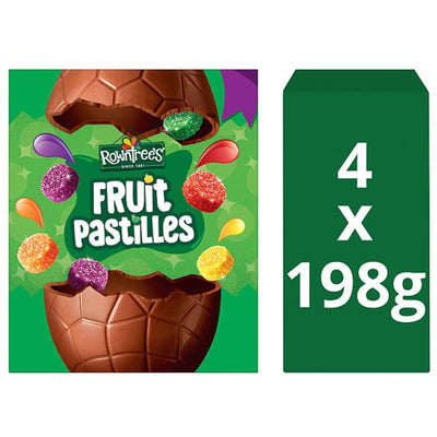 Rowntree's Fruit Pastilles Milk Chocolate Large Easter Egg 198g (Case of 4)