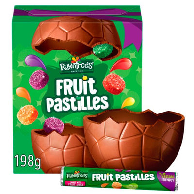 Rowntree's Fruit Pastilles Milk Chocolate Large Easter Egg 198g (Case of 4)