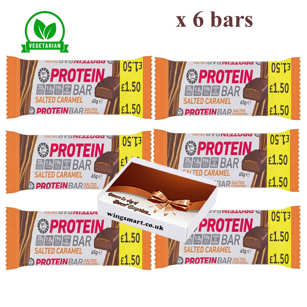 Euro Shopper High-Protein Bars 65g Chocolate Peanut & Salted Caramel