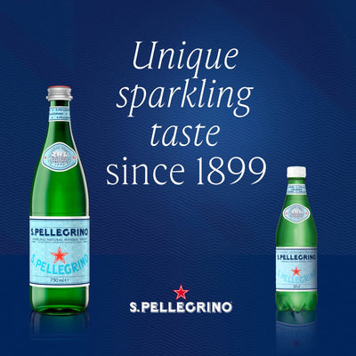 San Pellegrino Sparkling Natural Mineral Water 500ml (Pack of 12)