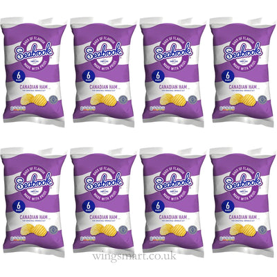 Seabrook Canadian Ham Crisps (Box of 8)