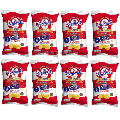 Seabrook Crisps 8 Packs(6 x 25g) – Variety of Flavours Available