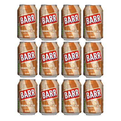 Barr Shandyade 330ml – No Sugar Shandy Drink (12 or 24 Can Pack)