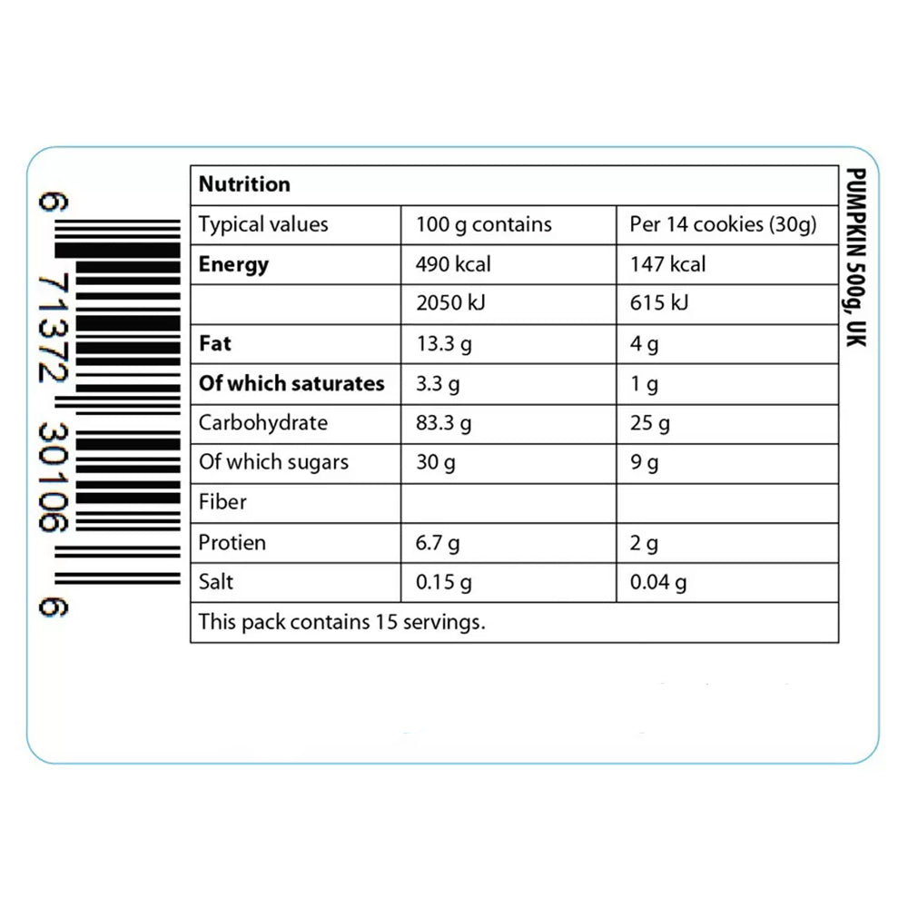 ShaSha Pumpkin Spice Snaps, 2 x 500g