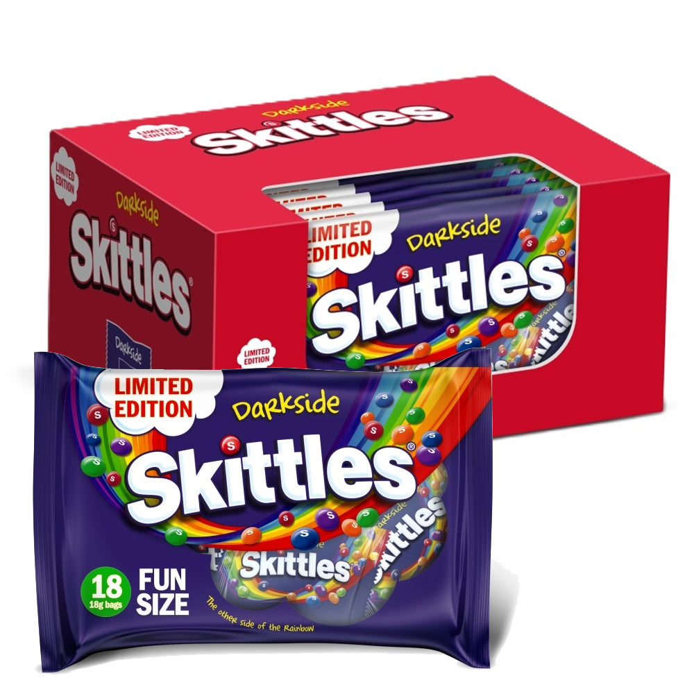 Skittles Limited Edition Darkside Sweets Fun Size Bags Multipack 324g