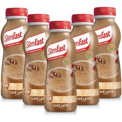 Slimfast Cafe Latte Shakes 325ml (Pack of 6)