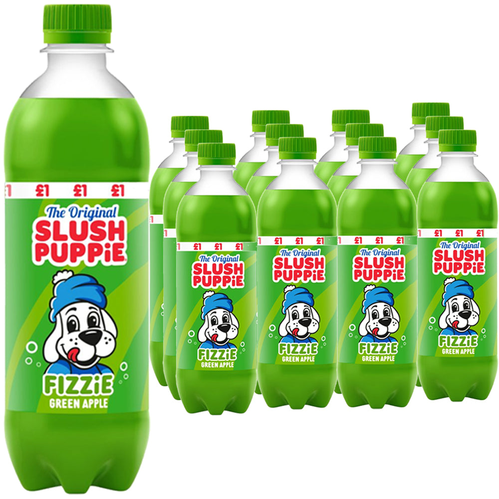 Slush Puppie The Original Fizzie Green Apple PMP 12 x 500ml