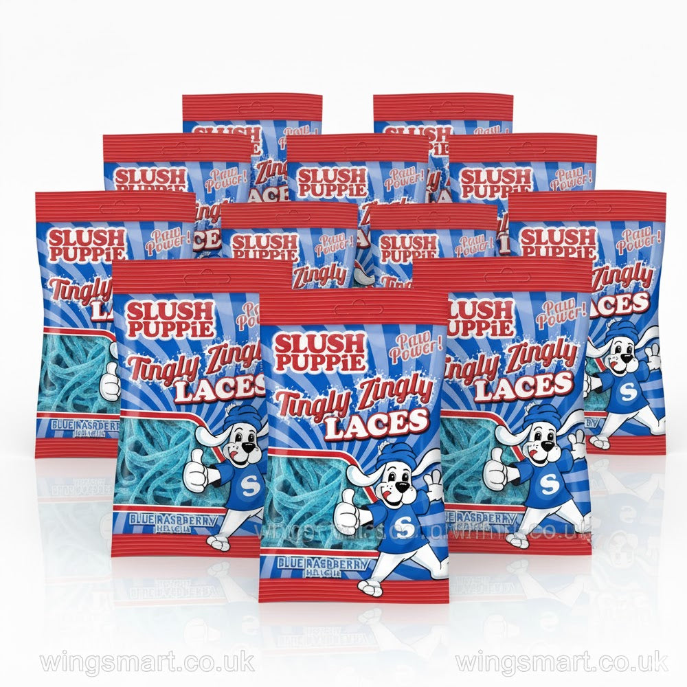 Slush Puppie Tingly Zingly Laces – Assorted Flavours 12 x 120g