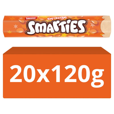 Smarties Orange Milk Chocolate Giant Tube 120g (Box of 20)