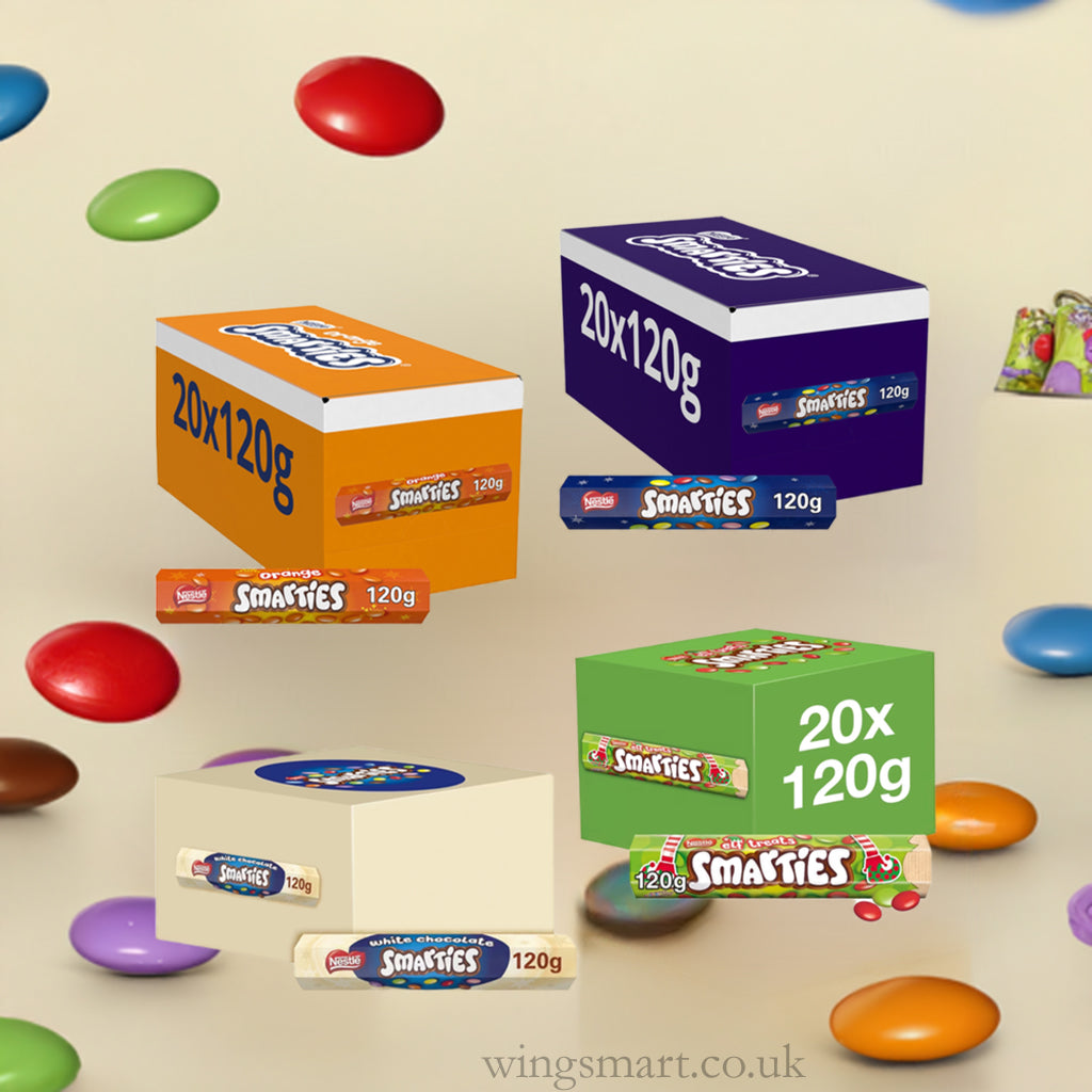 Smarties Giant Chocolate Tube Collection 120g -Assorted Flavours