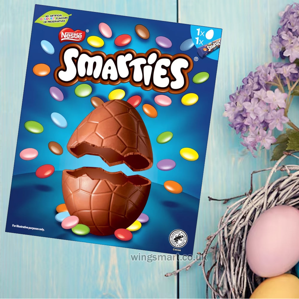 Smarties Milk Chocolate Large Easter Egg 188g