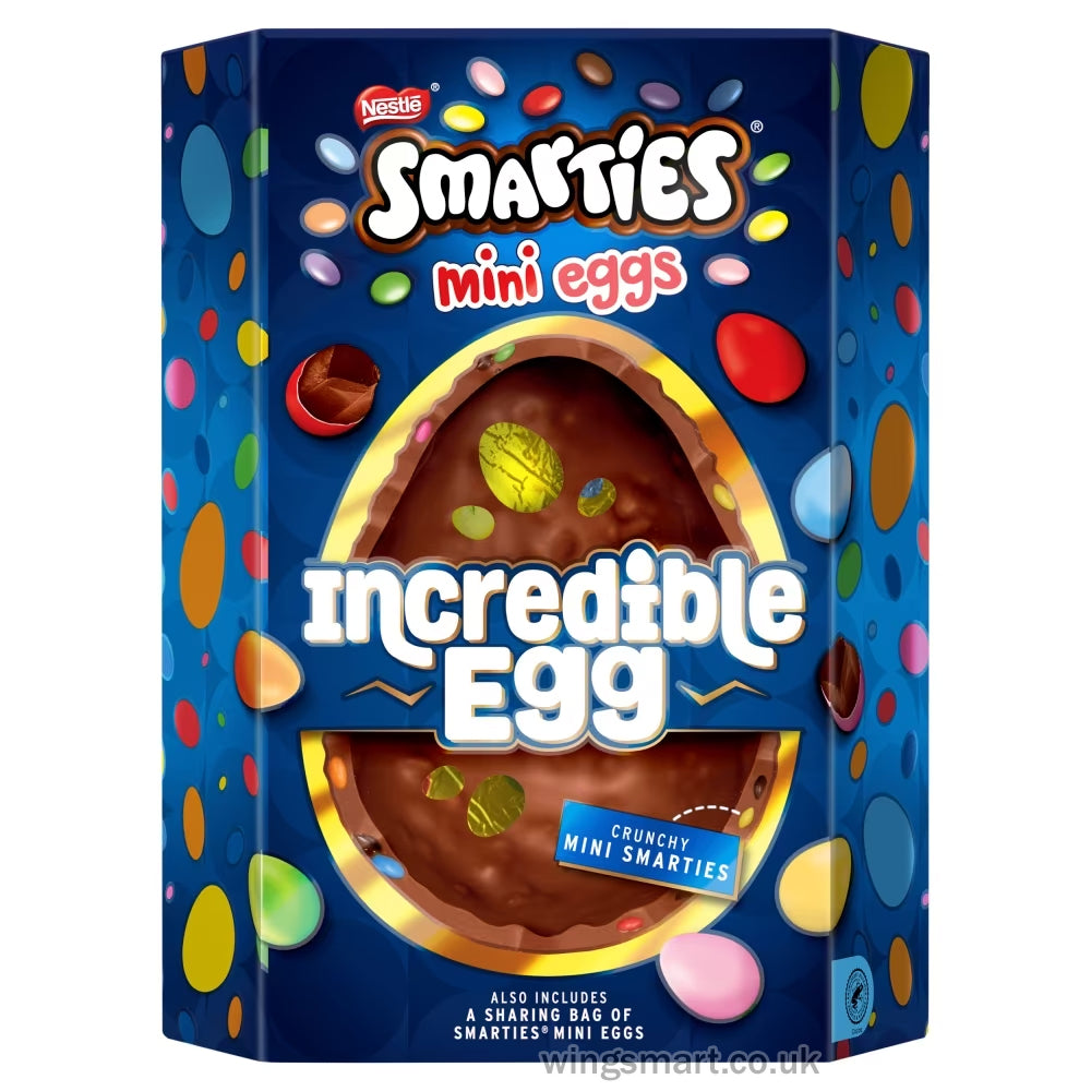 Smarties Mini Eggs Milk Chocolate Incredible Easter Egg 380g