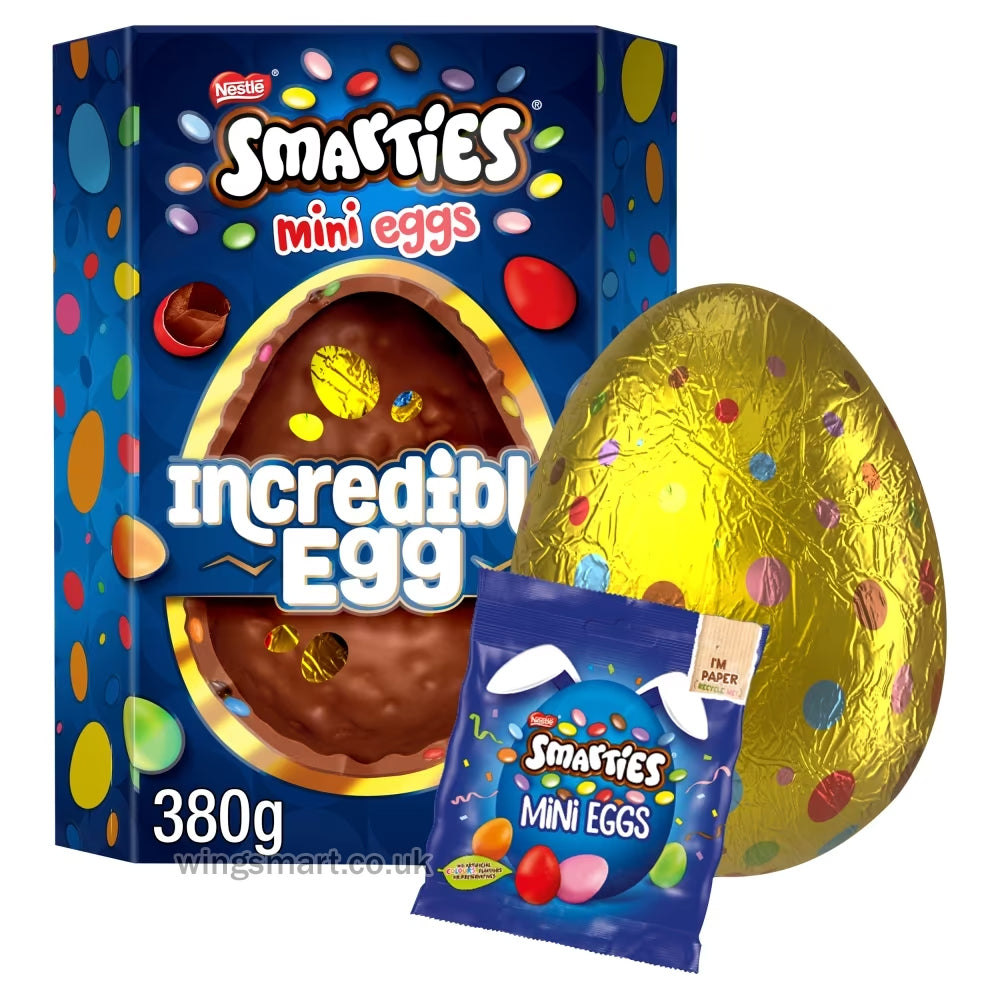 Smarties Mini Eggs Milk Chocolate Incredible Easter Egg 380g