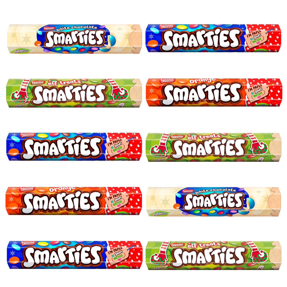 Smarties Giant Chocolate Tube Collection 120g -Assorted Flavours