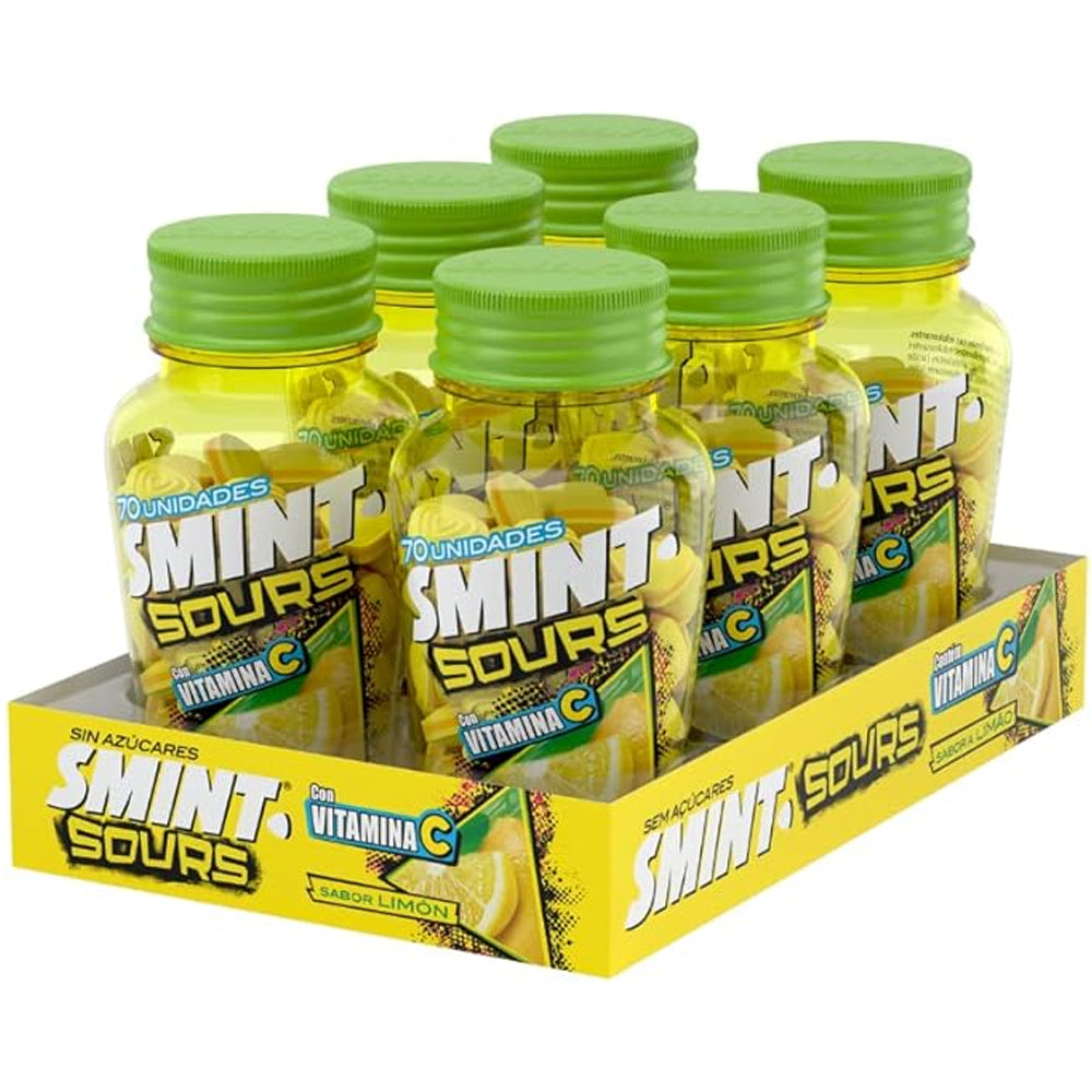 Smint Sours Lemon & Caramel Sugar Free – Pack of 6 x 49g