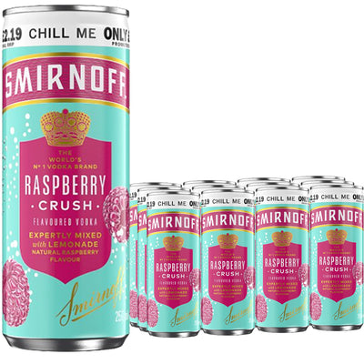 Smirnoff Raspberry Crush & Lemonade 5% vol Can PMP (Case of 12)
