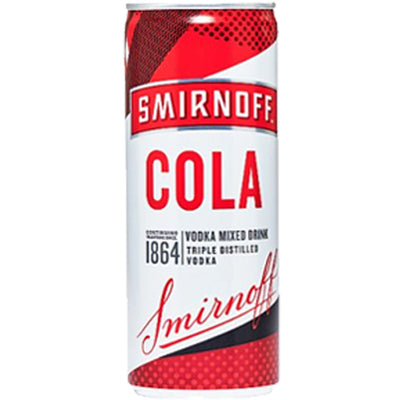 Smirnoff Red Label Vodka and Cola Drink 5% vol 250ml (Case of 12)