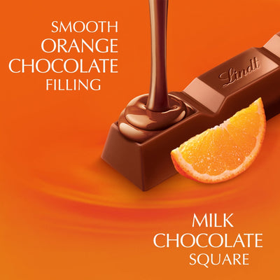 Lindt Lindor Orange Milk Chocolate Treat Bar 38g (Box of 24)