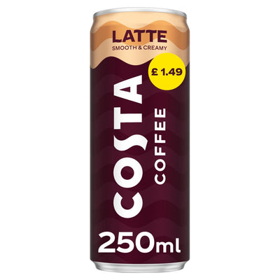 Costa Coffee Latte Iced Coffee 12 x 250ml PMP £1.49