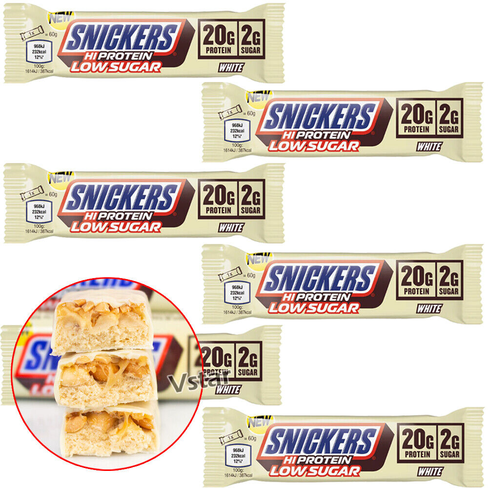 Snickers White Chocolate Low Sugar Protein Bar 57g - WingsMart