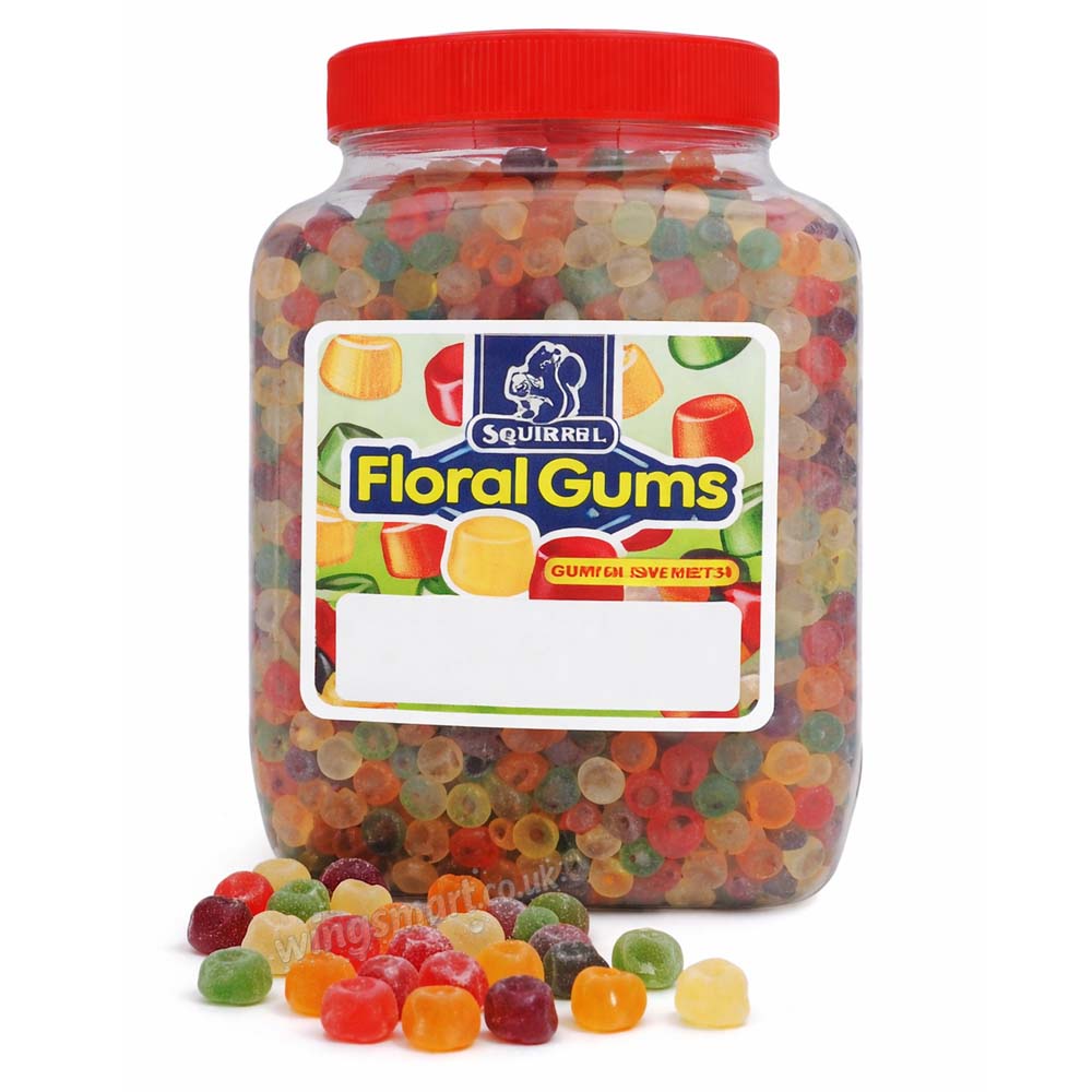 Squirrel Floral Gums 2.25kg Jar – Colourful Scented Sweet Treats