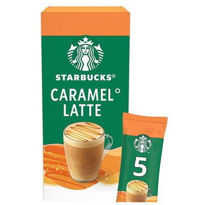 Starbucks Caramel Latte Instant Coffee Sachets 5x23g - Case of 6