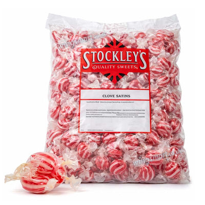 Stockleys Wrapped Clove Satins Boiled Sweets – Traditional Clove Candy