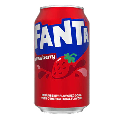 Fanta Strawberry Soda Can 12 x 355ml
