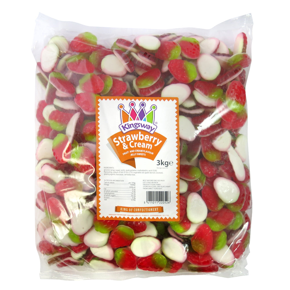 Kingsway Strawberry & Cream Jelly Sweets