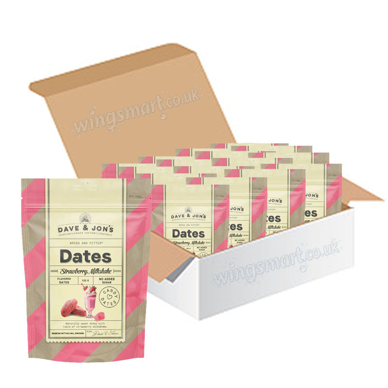 Dave & Jon’s Flavoured Date Candy Collection – 125g Variety Pack (8 & 16 packs)