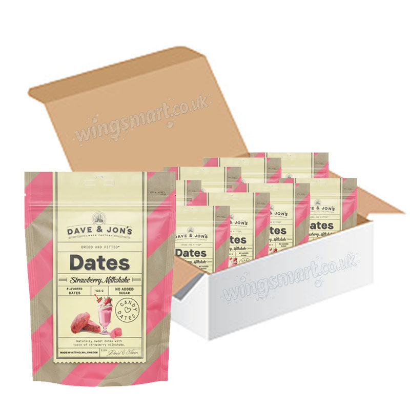 Dave & Jon’s Flavoured Date Candy Collection – 125g Variety Pack (8 & 16 packs)