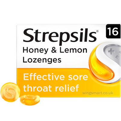 Strepsils Honey & Lemon for Sore Throat (16 x Lozenges)