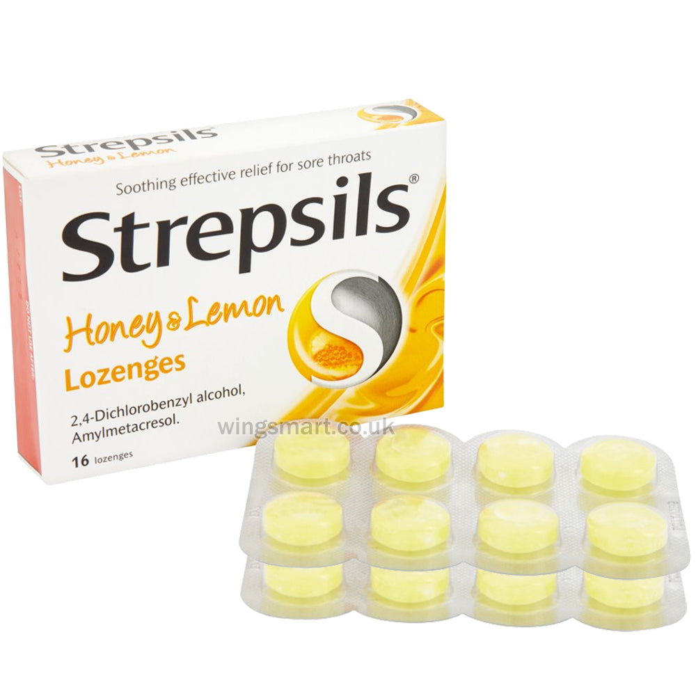 Strepsils Honey & Lemon for Sore Throat (16 x Lozenges)