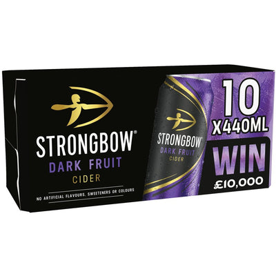 Strongbow Dark Fruit Cider 4% ABV Can 10x440ml