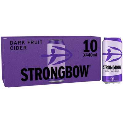 Strongbow Dark Fruit Cider 4% ABV Can 10x440ml