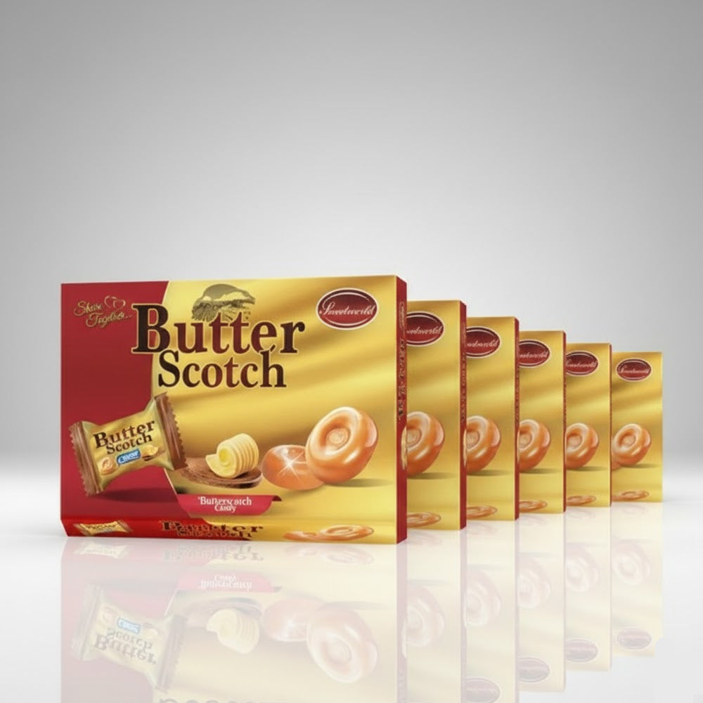 Sweetworld Butterscotch Candy 200g (5 Boxes)