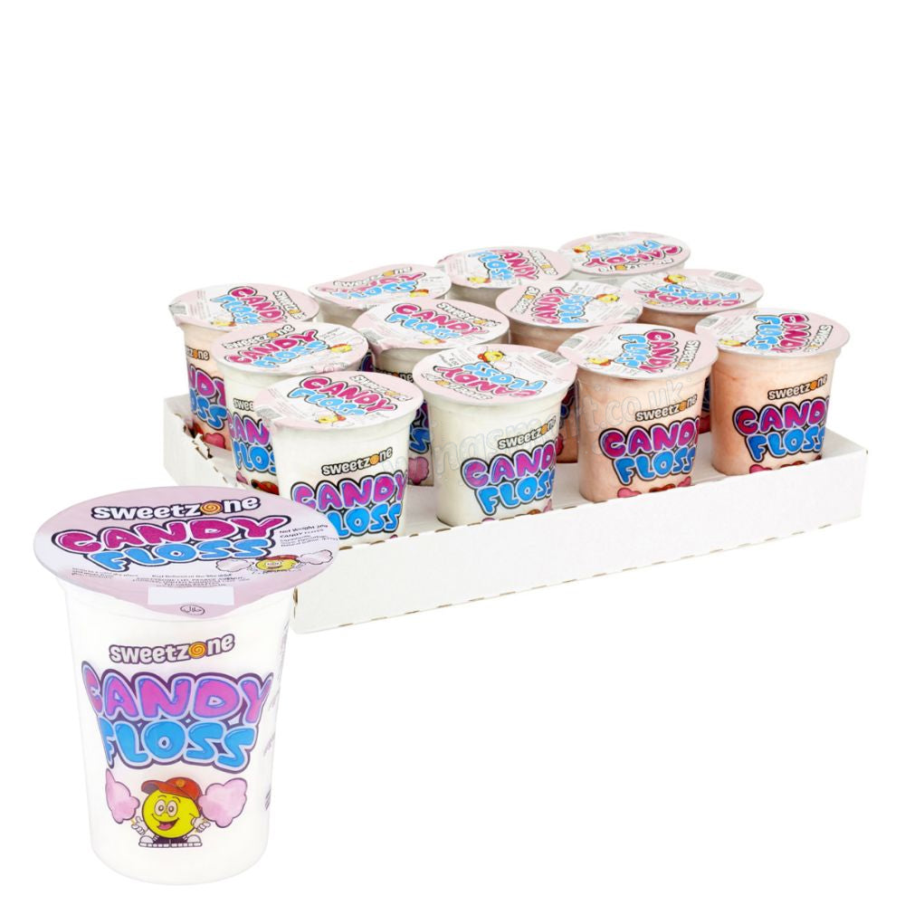 Sweetzone Candy Floss Tub 20g (12 Cups)