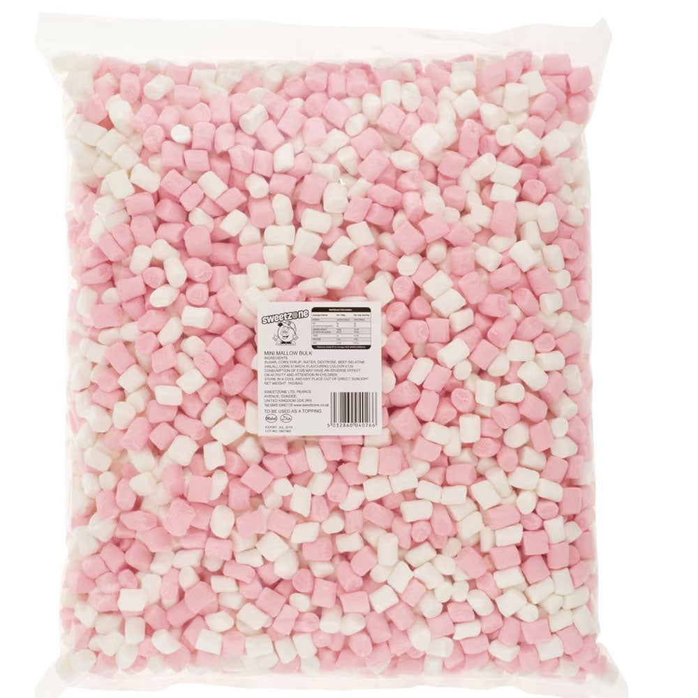 Sweetzone Pink & White Mini Mallows Bag 1 Kg