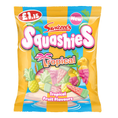 Swizzels Squashies Tropical Flavour Gums 12 x 100g PMP